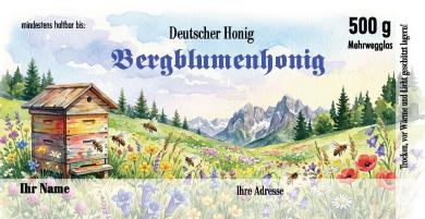 Artikelbild des Artikels “Honigglas Etikett Motiv 382 “
