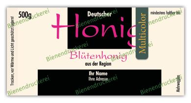 Artikelbild des Artikels “Honigglas Etikett Motiv 015 - Multicolor “