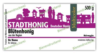 Artikelbild des Artikels “Honigglas Etikett Motiv 010 - Multicolor “