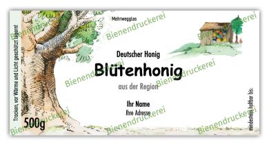 Artikelbild des Artikels “Honigglas Etikett Motiv 023 “