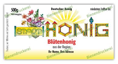 Artikelbild des Artikels “Honigglas Etikett Motiv 038 “