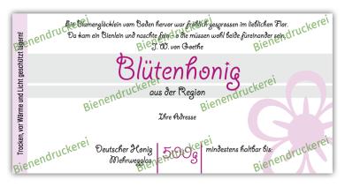 Artikelbild des Artikels “Honigglas Etikett Motiv 074 “