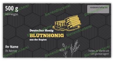 Artikelbild des Artikels “Honigglas Etikett Motiv 212 500g klassisch Nassleim“