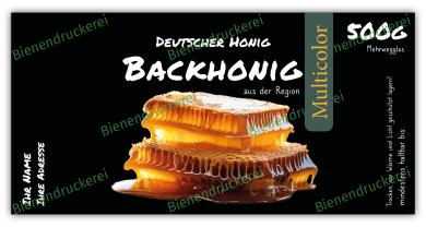 Honigglas Etikett Motiv 341 - Multicolor 