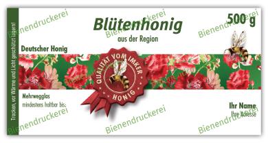 Honigglas Etikett Motiv 344 