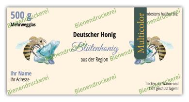 Artikelbild des Artikels “Honigglas Etikett Motiv 400 - Multicolor “