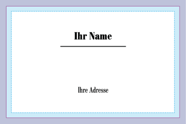 Imker Visitenkarten Eigenentwurf 