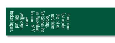 Artikelbild des Artikels “Gewährverschluss 2750 dunkel grün + Honig kann fest werden. “