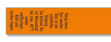 Artikelbild des Artikels “Gewährverschluss 152 orange + Honig kann fest werden. “