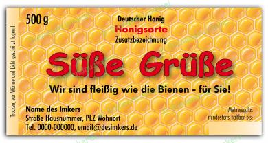 Artikelbild des Artikels “Honigglas Etikett Motiv 064 “