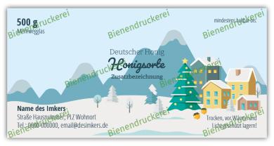 Artikelbild des Artikels “Honigglas Etikett Motiv 210 500g klassisch Nassleim“