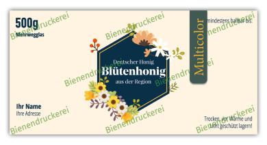 Artikelbild des Artikels “Honigglas Etikett Motiv 211 - Multicolor “