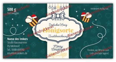 Artikelbild des Artikels “Honigglas Etikett Motiv 214 500g klassisch Nassleim“