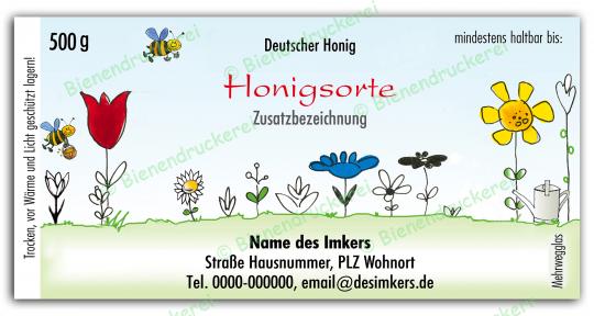 Honigglas Etikett Motiv 021 