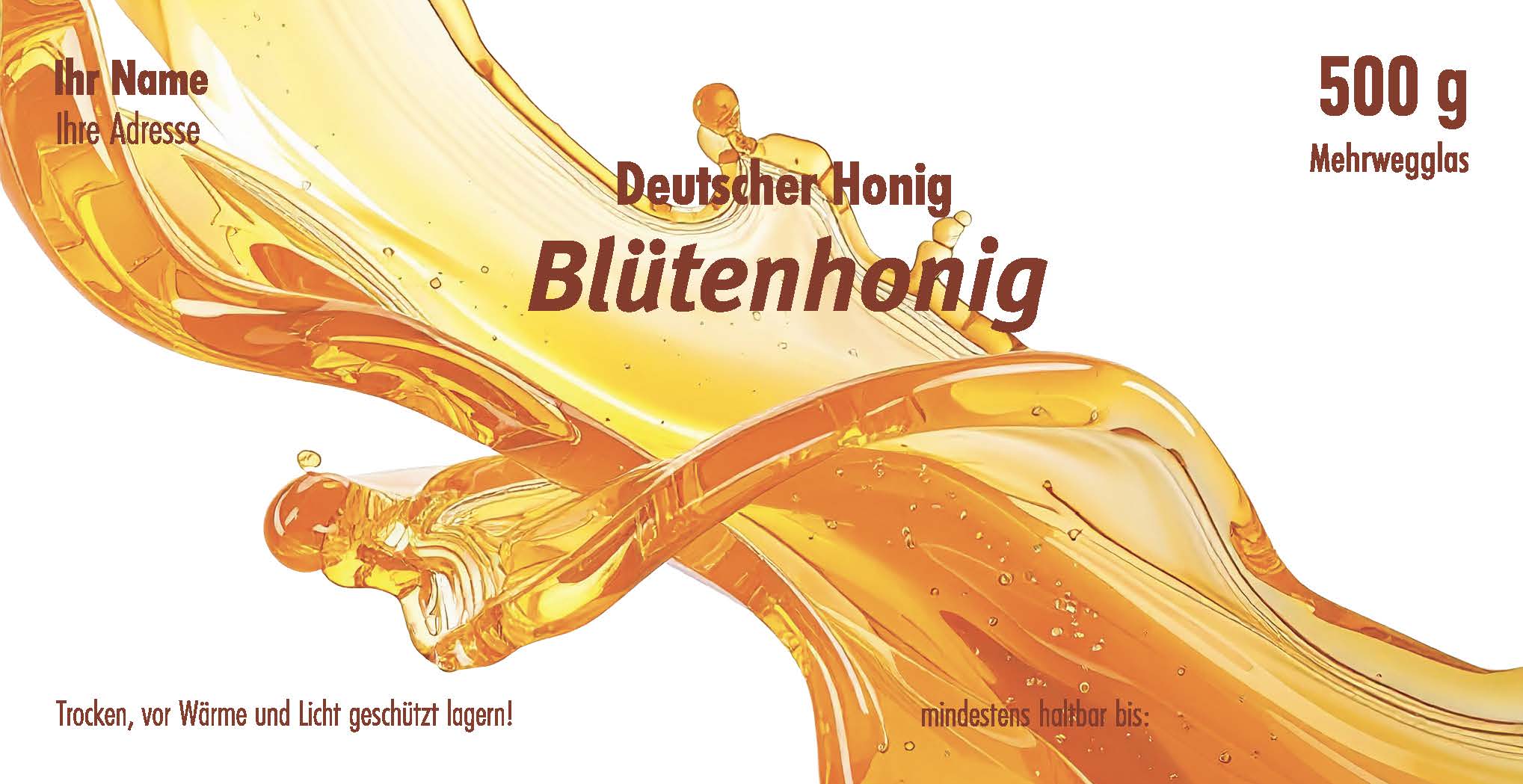 Artikelbild 1 des Artikels “Honigglas Etikett Motiv 100 “
