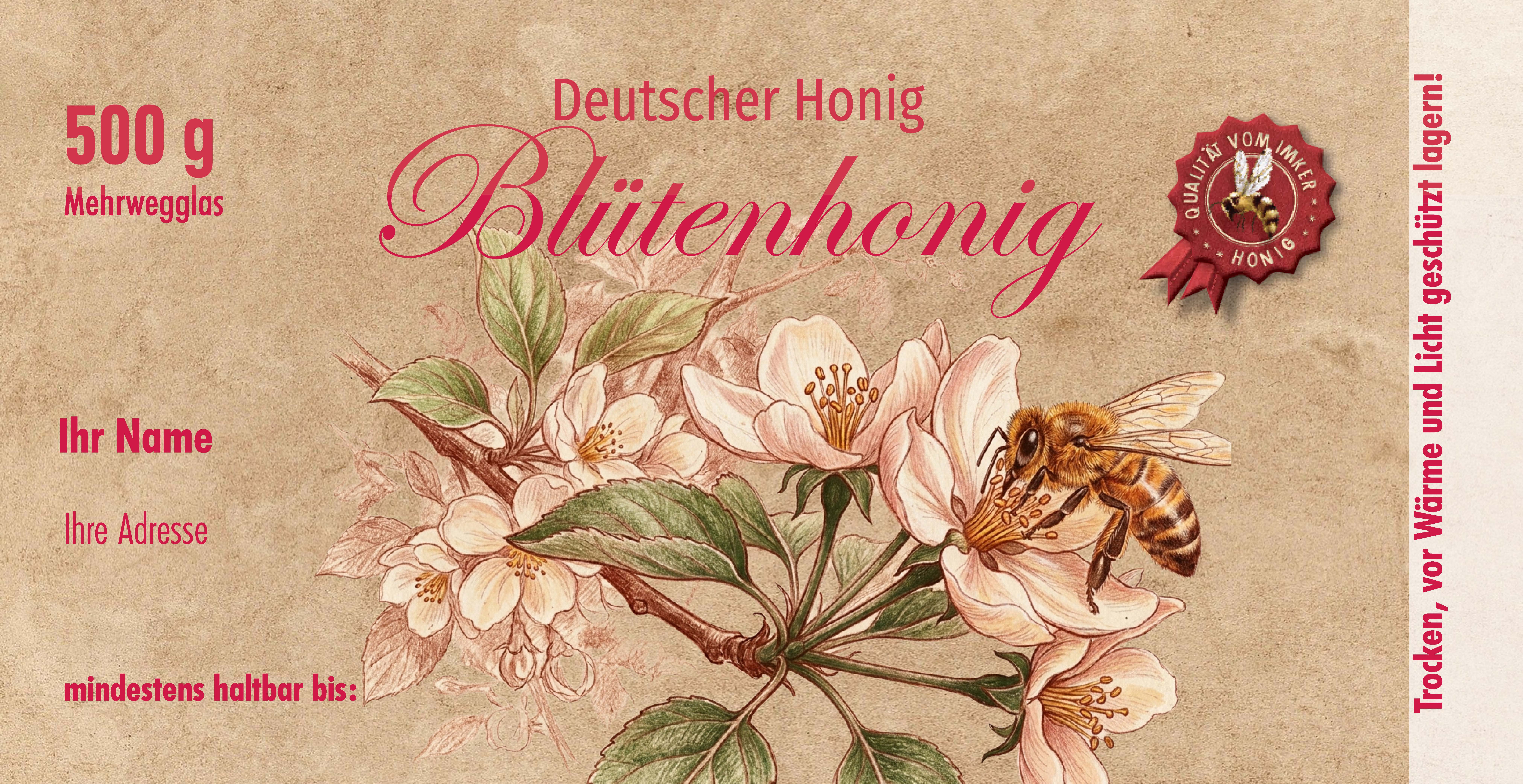 Artikelbild 1 des Artikels “Honigglas Etikett Motiv 570 “