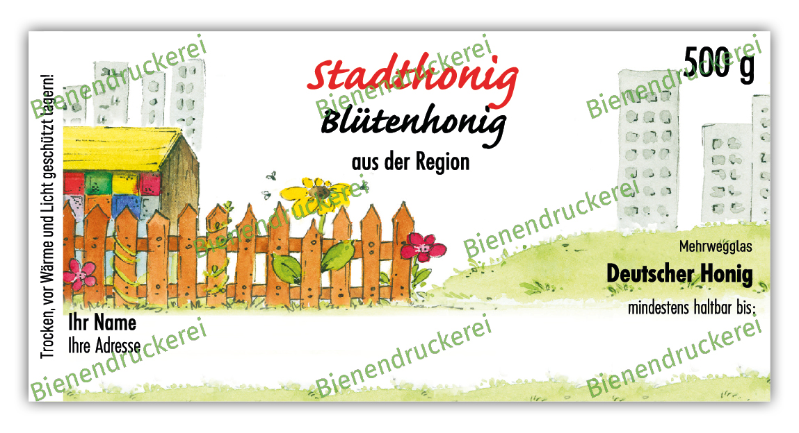 Artikelbild 1 des Artikels “Honigglas Etikett Motiv 027 “