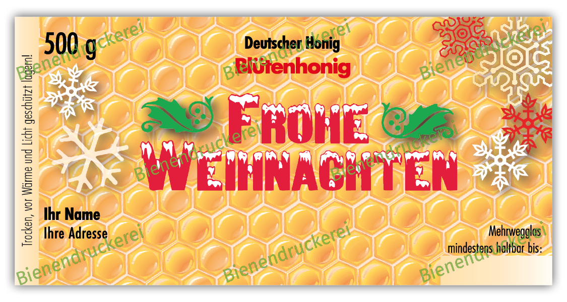 Artikelbild 1 des Artikels “Honigglas Etikett Motiv 060 “