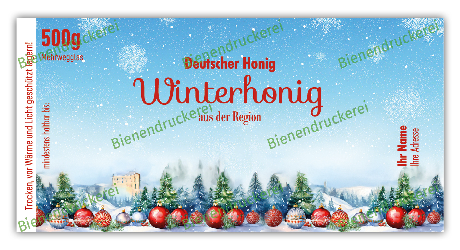 Artikelbild 1 des Artikels “Honigglas Etikett Motiv 336 “