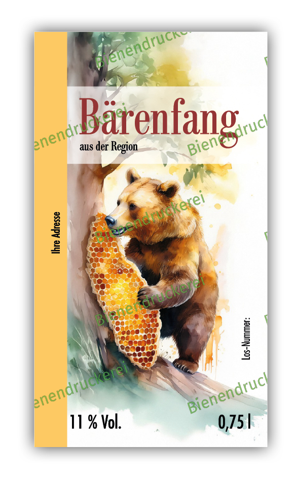 Artikelbild 1 des Artikels “Bärenfang-Etikett 6200 “
