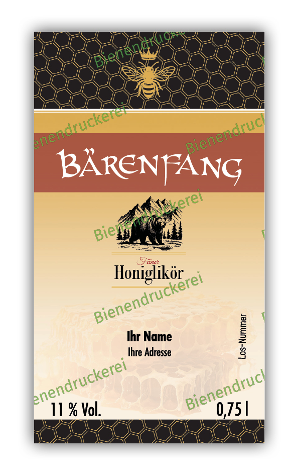 Artikelbild 1 des Artikels “Honiglikör-Etikett 6201 “
