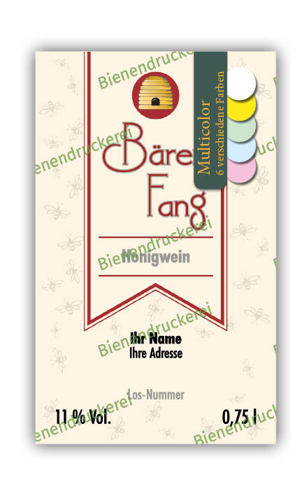 Artikelbild 1 des Artikels “Bärenfang-Etikett 5584 - Multicolor “