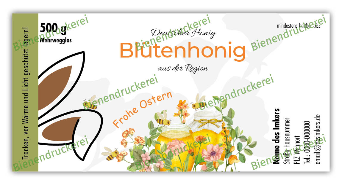 Artikelbild 1 des Artikels “Honigglas Etikett Motiv 219 “