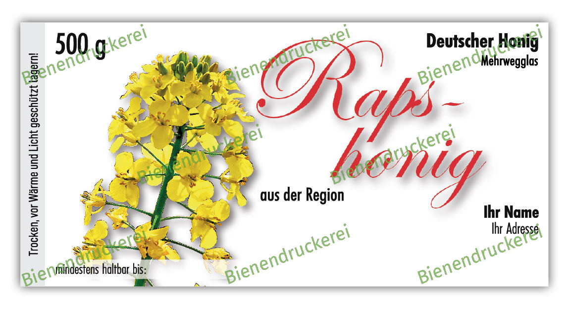 Artikelbild 1 des Artikels “Honigglas Etikett Motiv 041 “