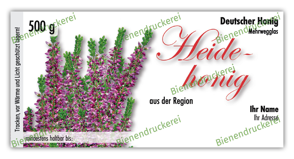 Artikelbild 1 des Artikels “Honigglas Etikett Motiv 046 “