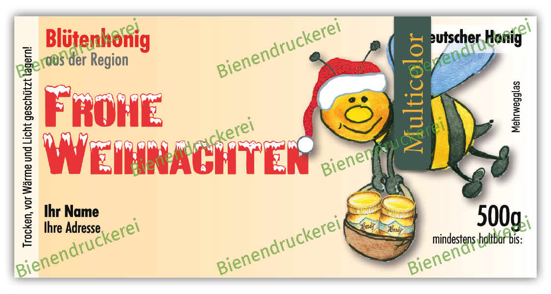 Artikelbild 1 des Artikels “Honigglas Etikett Motiv 062 “