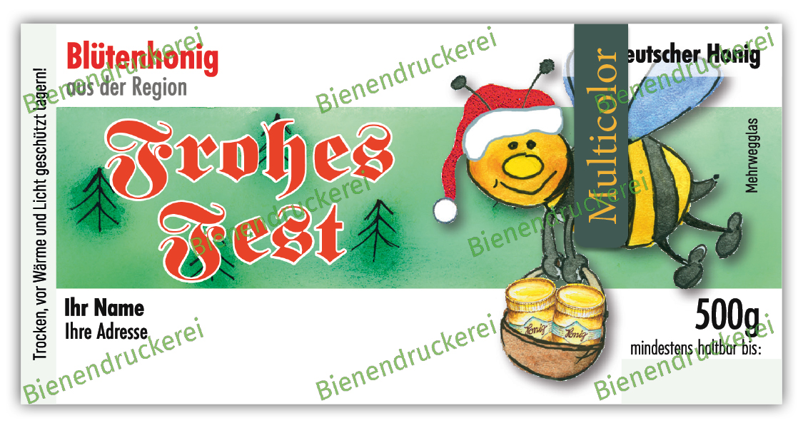 Artikelbild 1 des Artikels “Honigglas Etikett Motiv 063 “