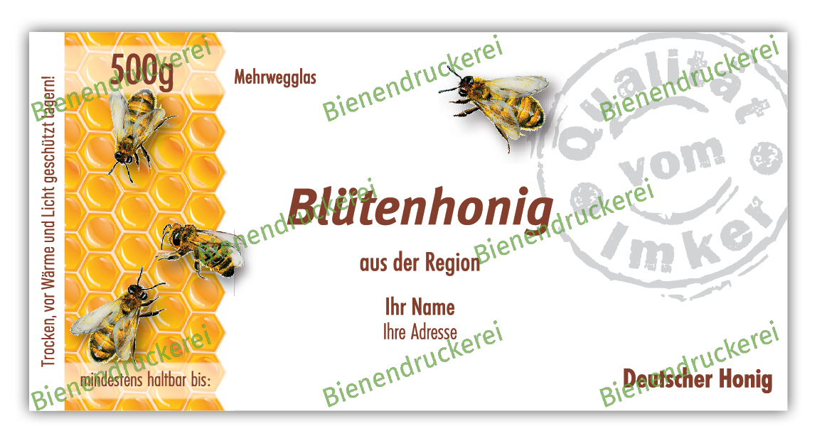 Artikelbild 1 des Artikels “Honigglas Etikett Motiv 067 “