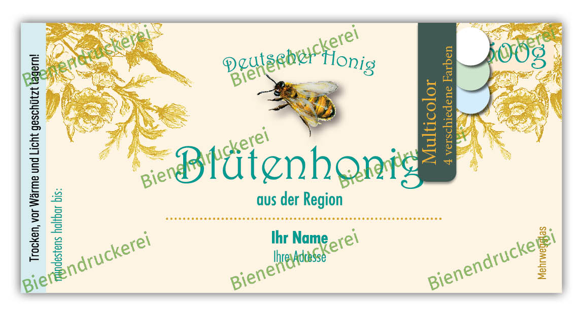 Artikelbild 1 des Artikels “Honigglas Etikett Motiv 069 “