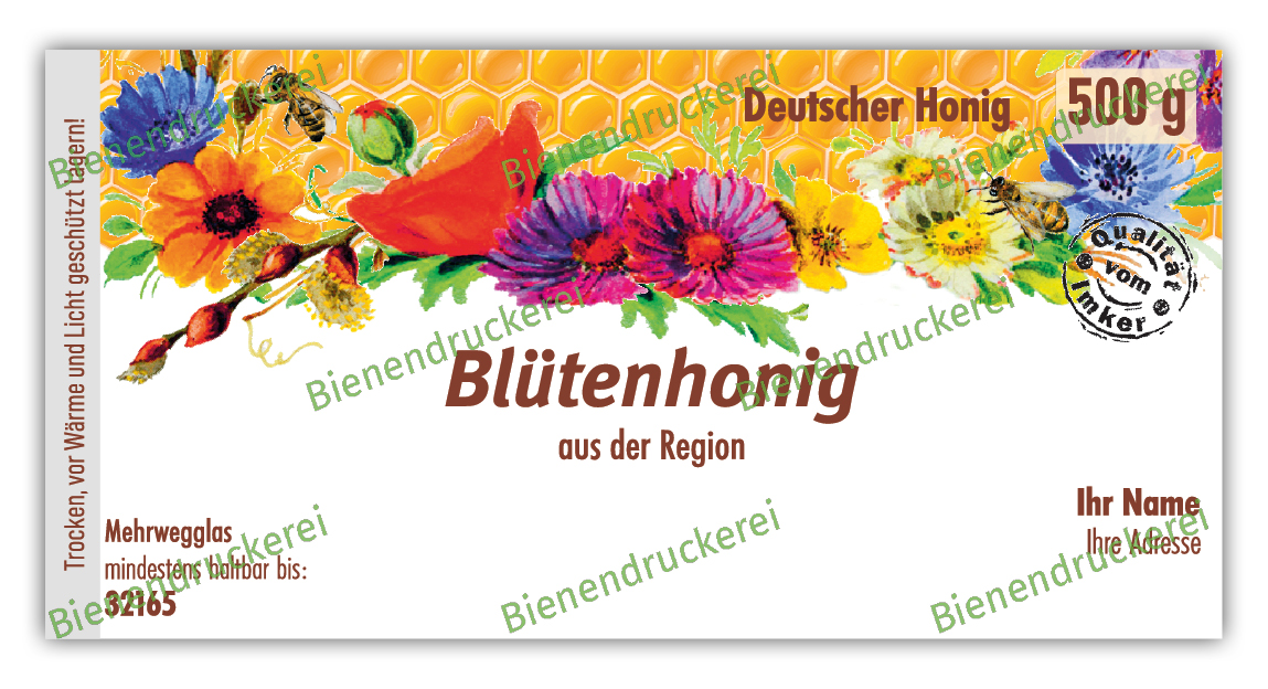 Artikelbild 1 des Artikels “Honigglas Etikett Motiv 076 “