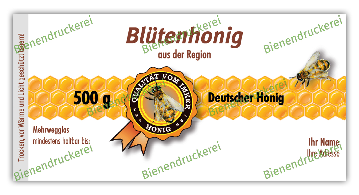 Artikelbild 1 des Artikels “Honigglas Etikett Motiv 078 “