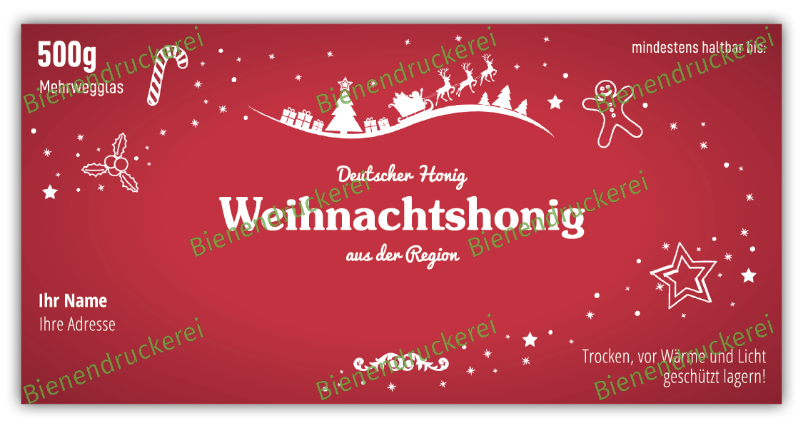 Artikelbild 1 des Artikels “Honigglas Etikett Motiv 217 “