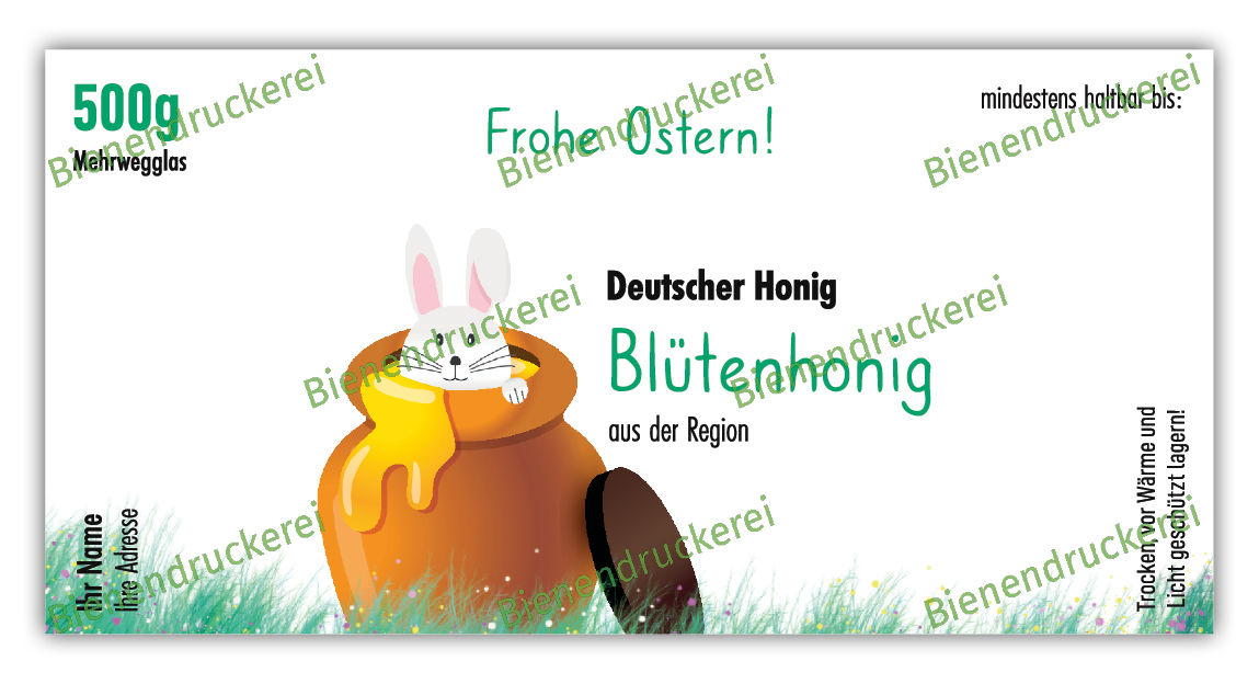 Artikelbild 1 des Artikels “Honigglas Etikett Motiv 320 “