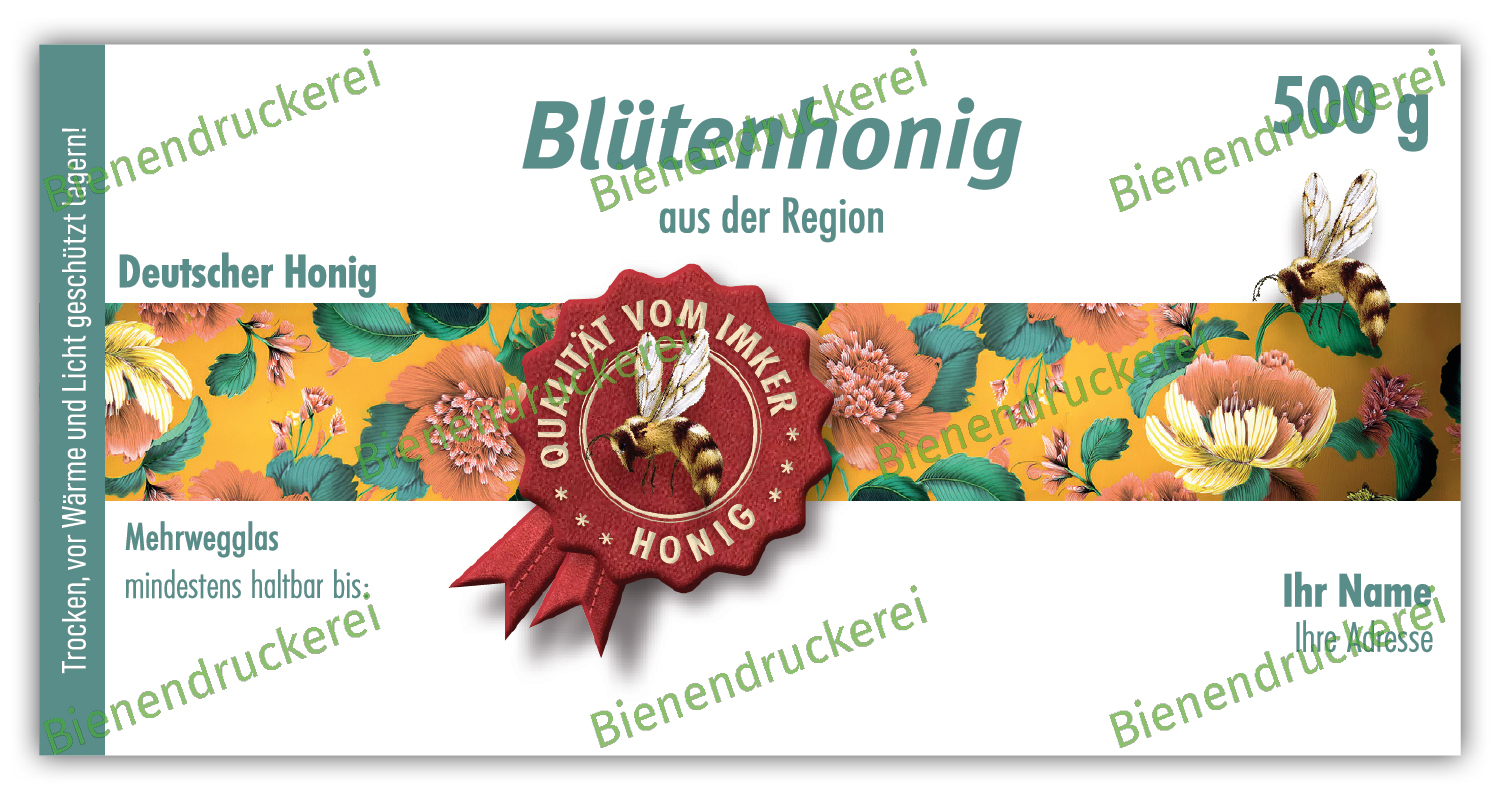 Artikelbild 1 des Artikels “Honigglas Etikett Motiv 343 “