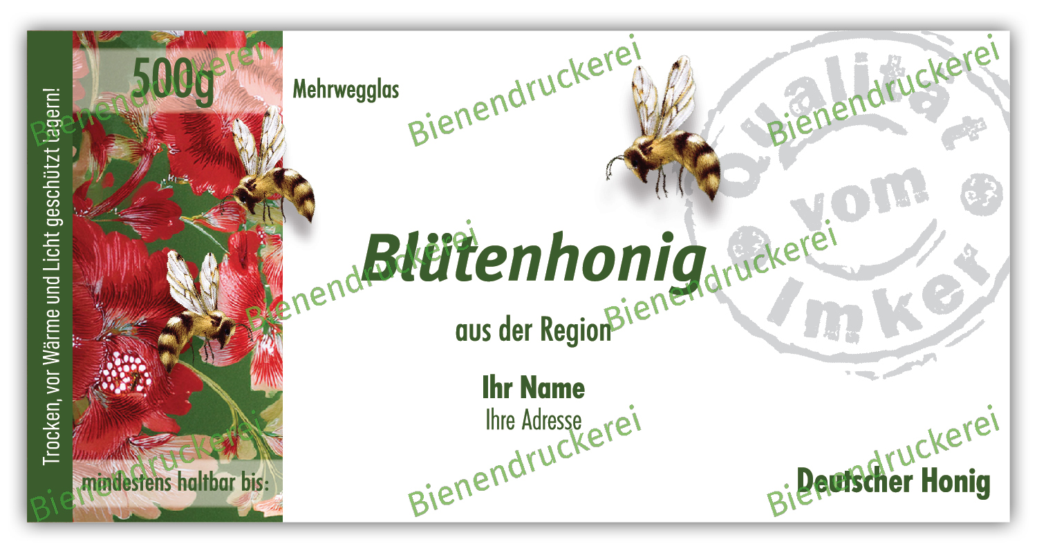 Artikelbild 1 des Artikels “Honigglas Etikett Motiv 348 “