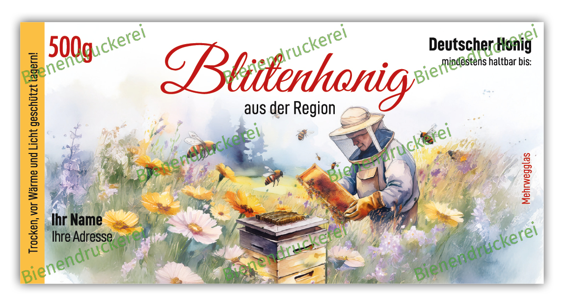 Artikelbild 1 des Artikels “Honigglas Etikett Motiv 356 “