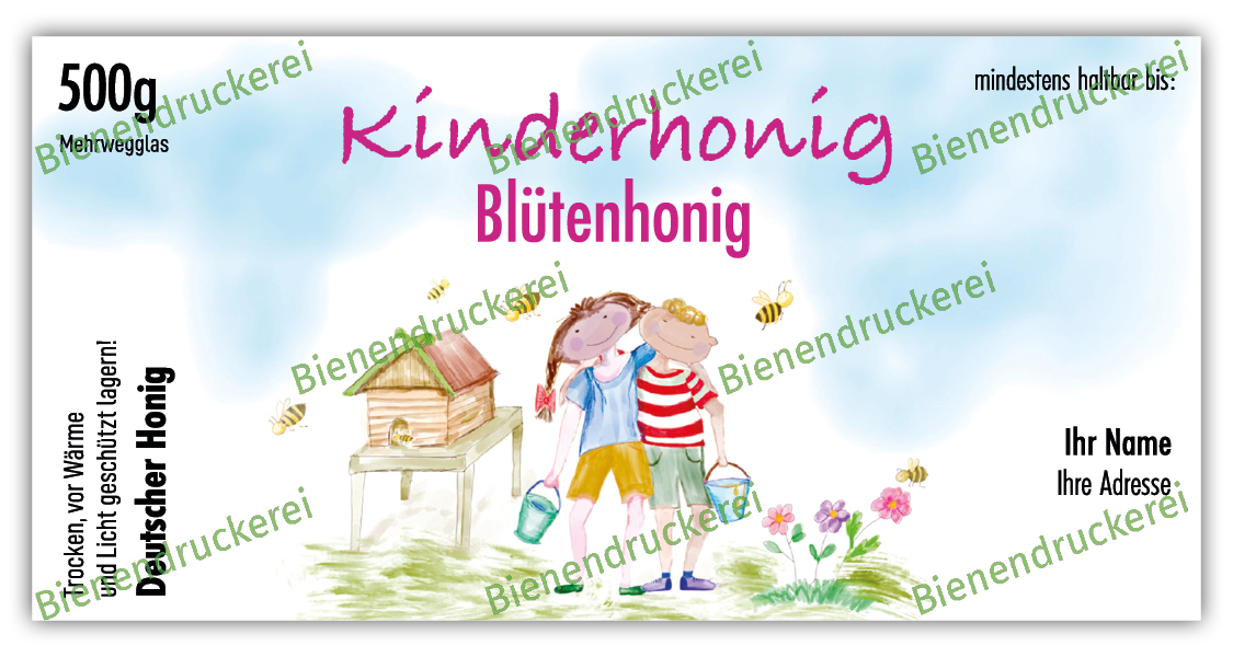 Artikelbild 1 des Artikels “Honigglas Etikett Motiv 375 “