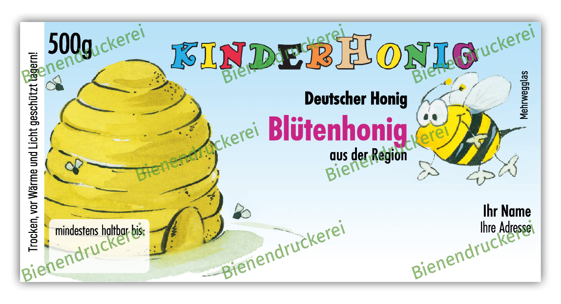 Artikelbild 1 des Artikels “Honigglas Etikett Motiv 026 “