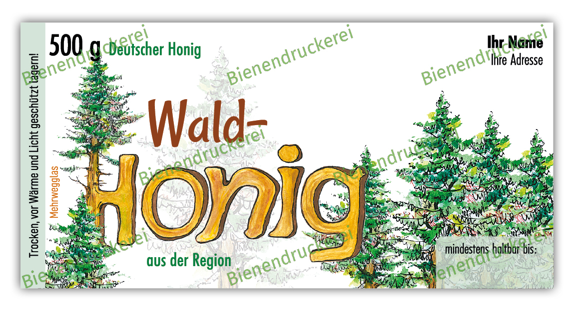 Artikelbild 1 des Artikels “Honigglas Etikett Motiv 234 “