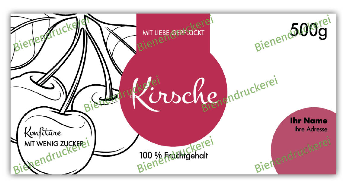 Artikelbild 1 des Artikels “Marmelade Etikett Motiv 822 “