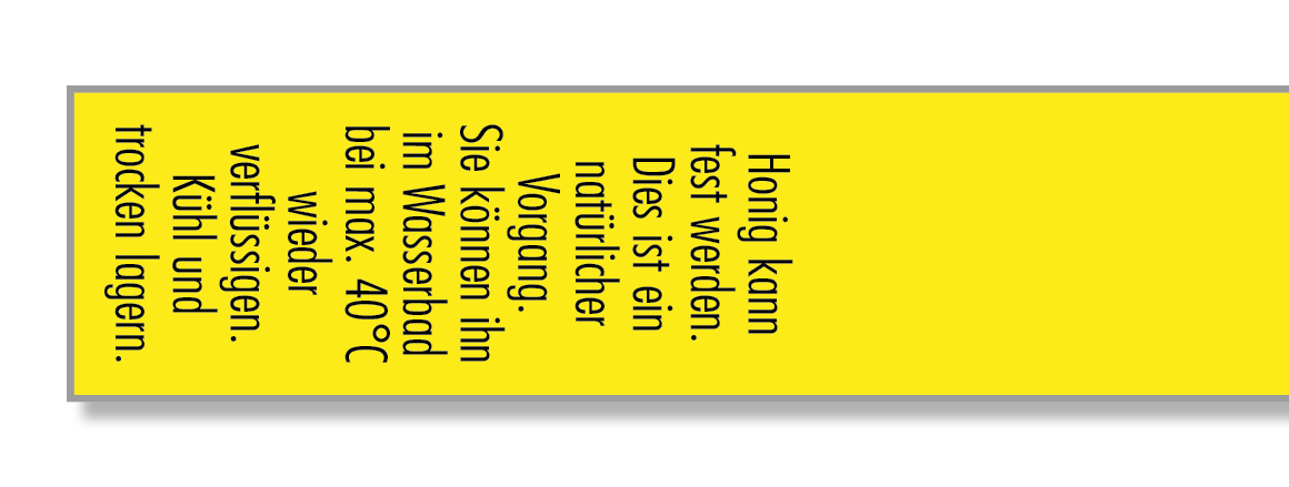 Artikelbild 1 des Artikels “Gewährverschluss 057 gelb + Honig kann fest werden. “