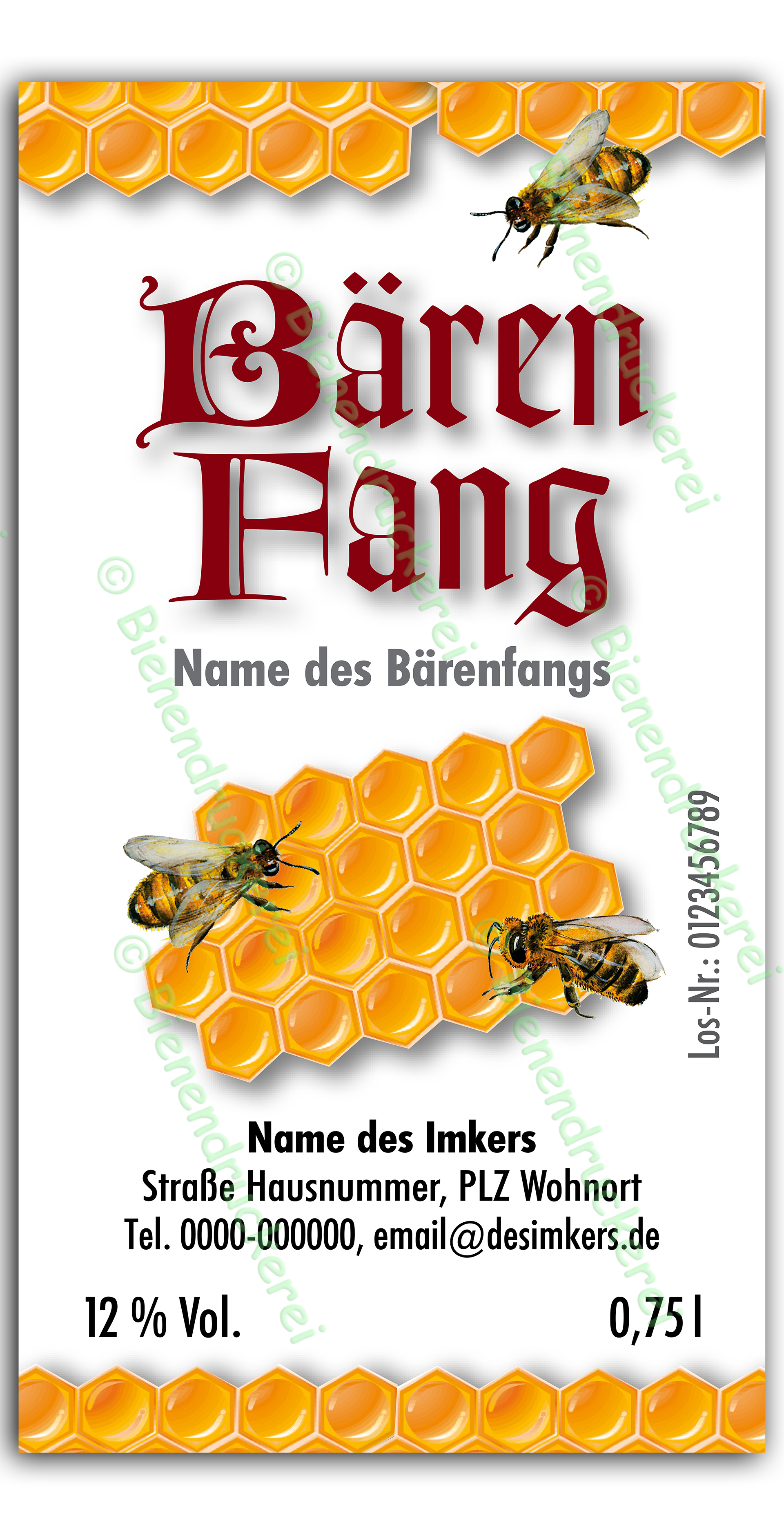 Artikelbild 1 des Artikels “Bärenfang-Etikett 2583 “