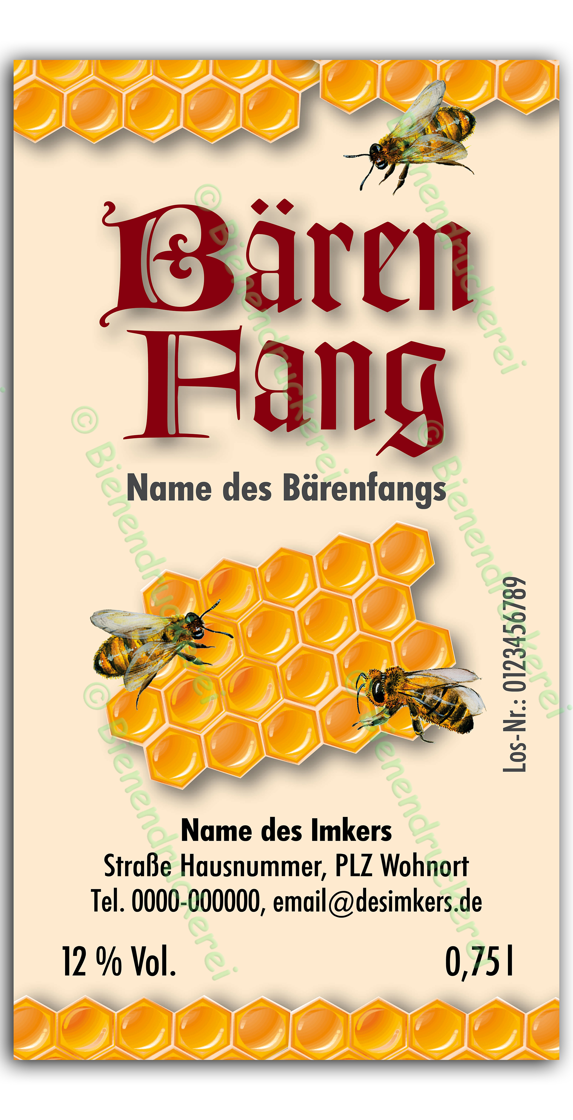 Artikelbild 1 des Artikels “Bärenfang-Etikett 2584 “