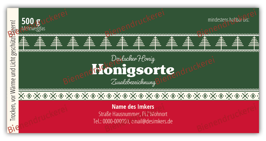 Artikelbild 1 des Artikels “Honigglas Etikett Motiv 216 “