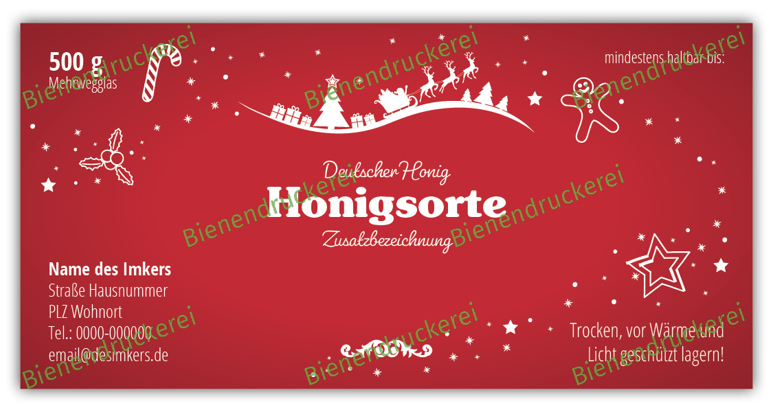 Artikelbild 1 des Artikels “Honigglas Etikett Motiv 217 “