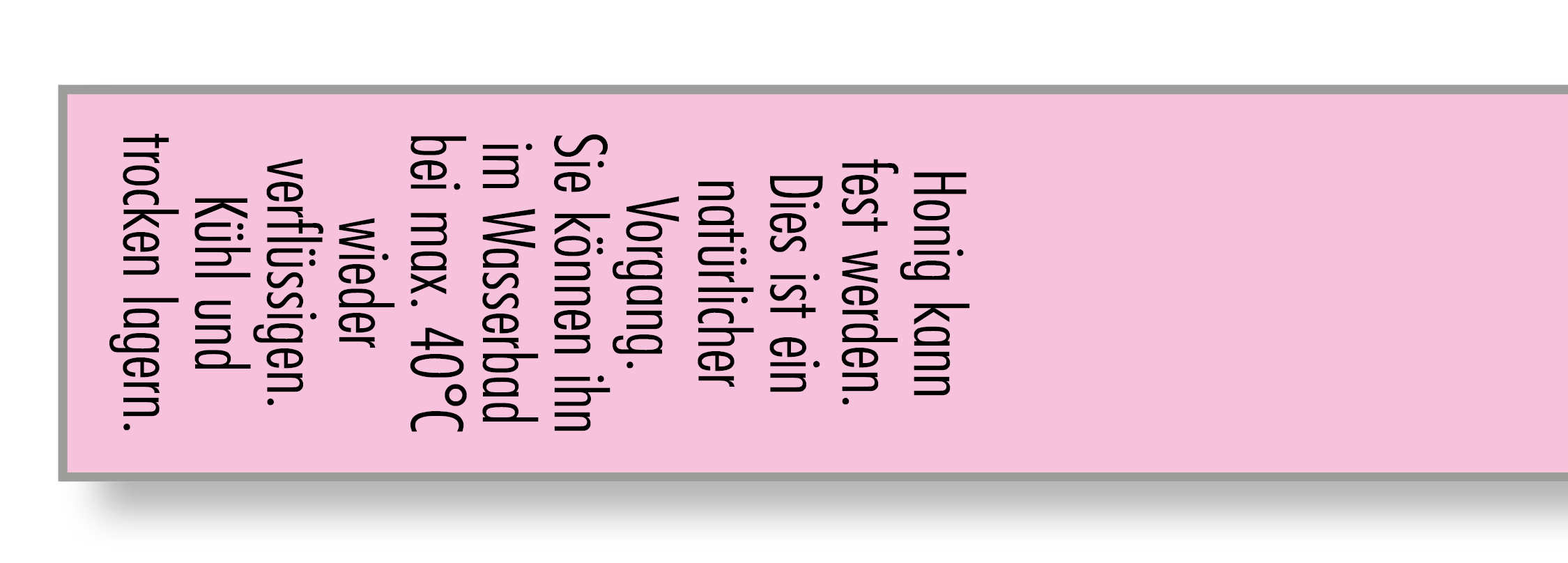 Artikelbild 1 des Artikels “Gewährverschluss 151 lila + Honig kann fest werden. “